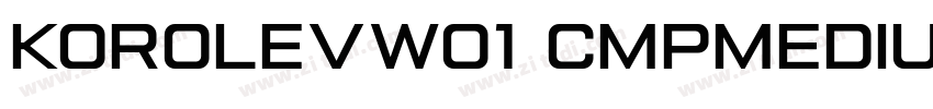 KorolevW01 CmpMedium字体转换